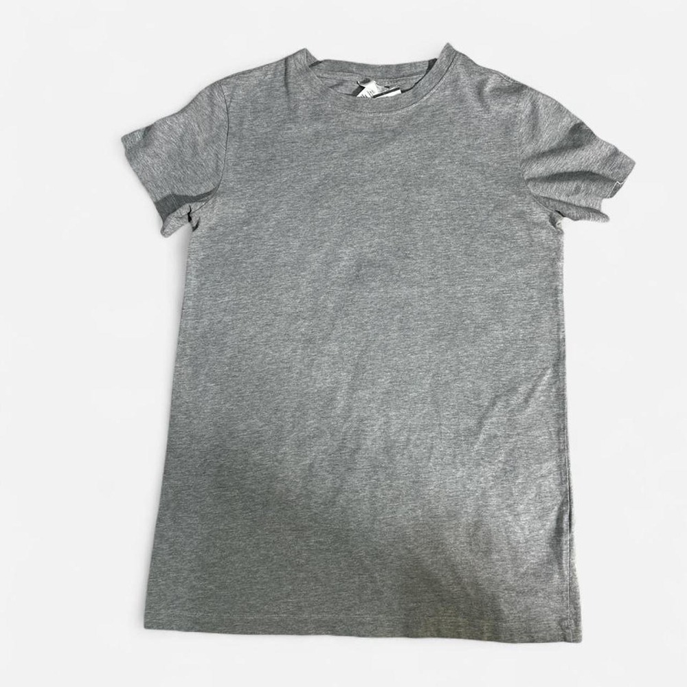 H&M Basic Heather Grey Short Sleeve Crewneck T-Shirt Size Small